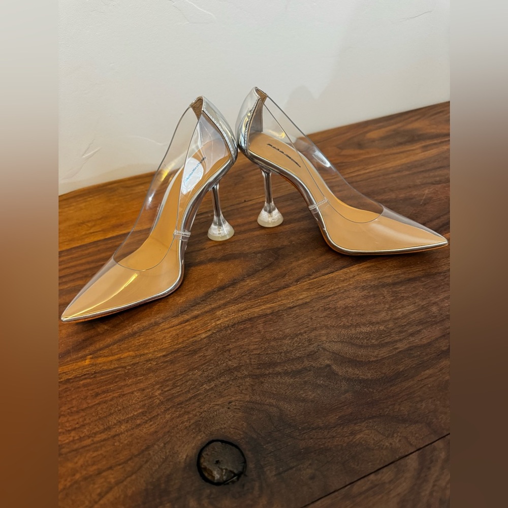 INC Womens Clear Pointed Toe Pumps size 5 NWT